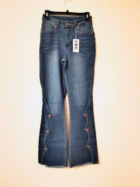 HME Women’s Essential Mid Wash High-Rise Jeans Premium